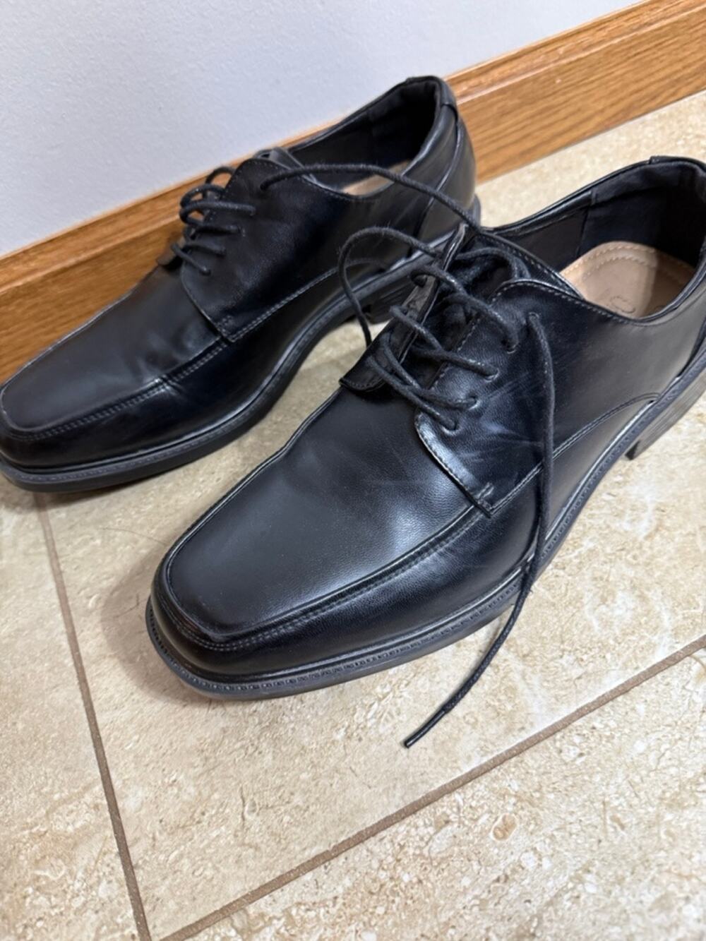 Croft & Barrow Mens Black Dress Shoes